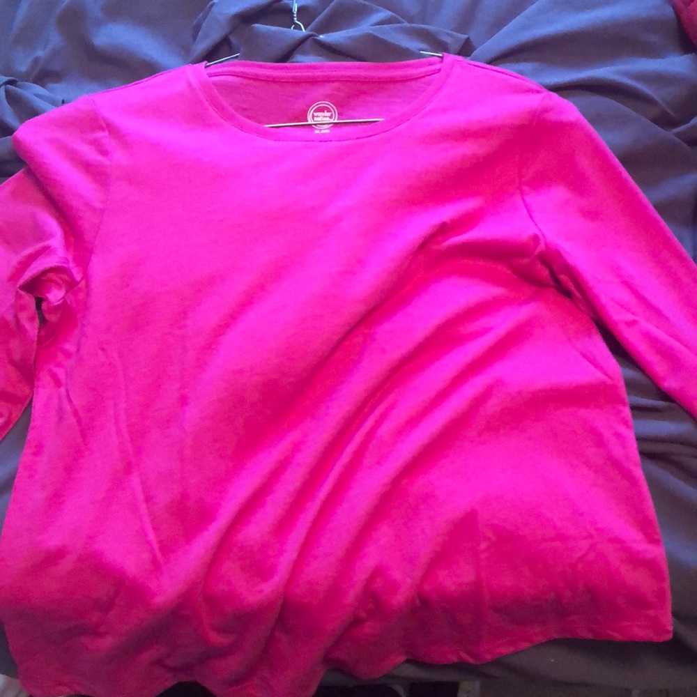 A Dark Pink Shirt